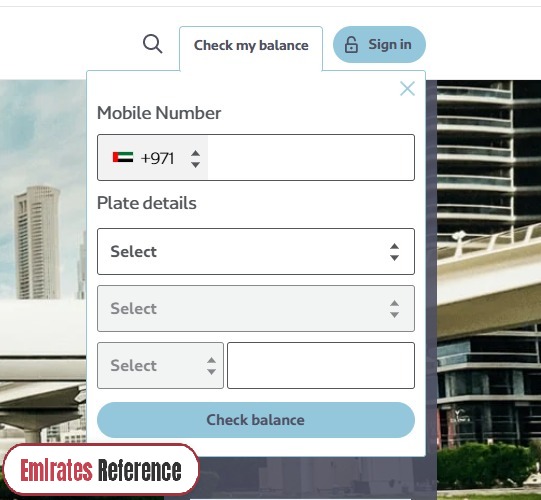Salik Balance Check